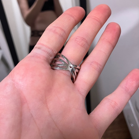 NEW 925 STERLING SILVER ROSE GOLD DIAMOND RING - Picture 10 of 10